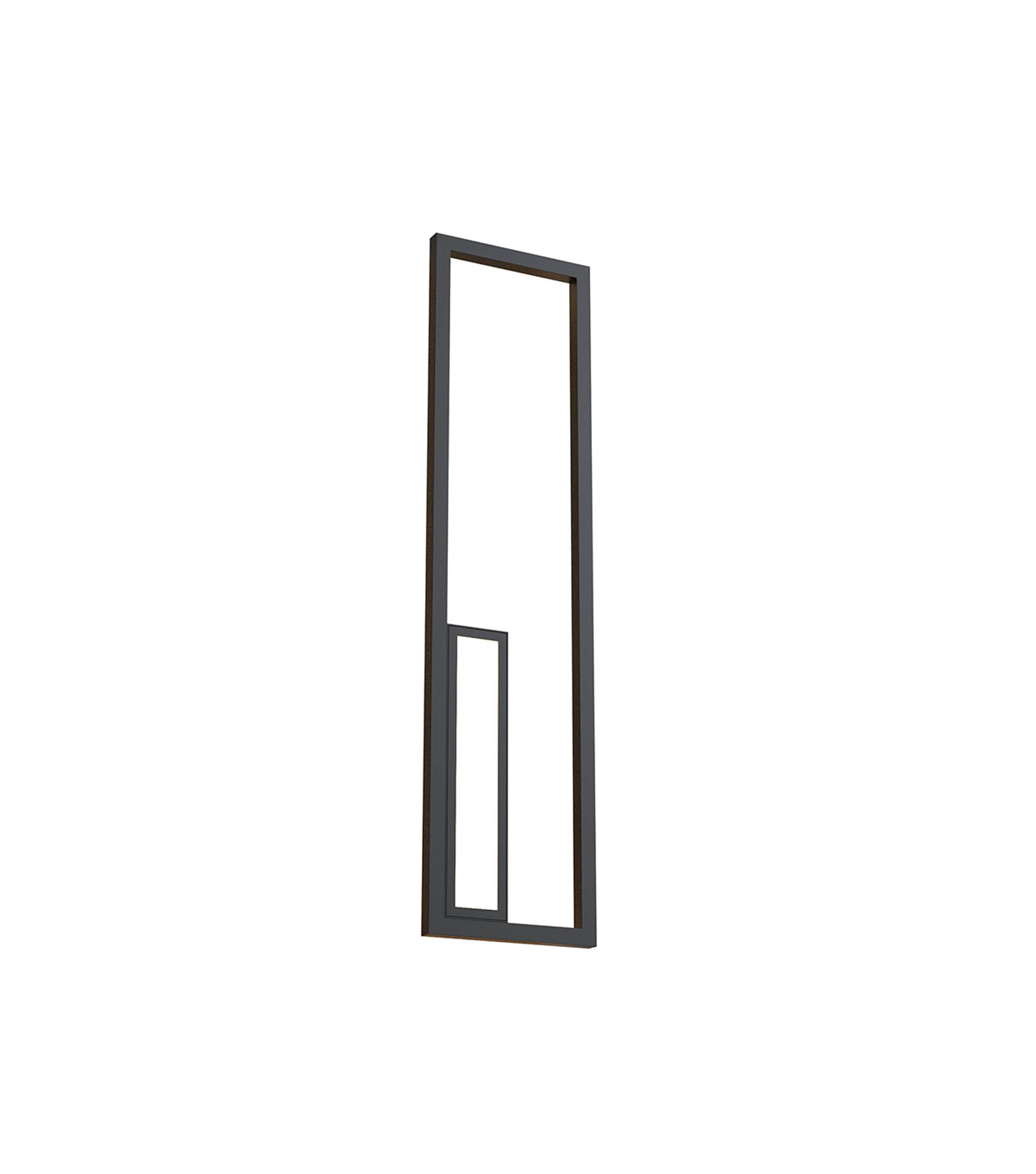 M7676  Boutique Rectangle Wall Lamp 40W LED Black